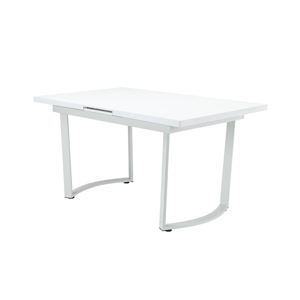 Palton 60-72" Dining Tables High Gloss White - Acme Furniture: Sleek Extendable Rectangle for 6