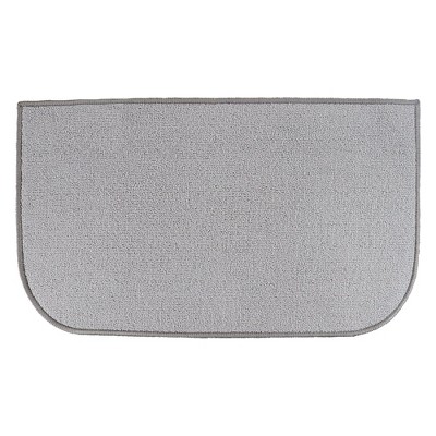 Silver 18x30 Non-Slip Rectangular Synthetic Kids Rug