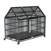 SEVOBAL Pet Crates and Houses 54 Inches Strong Dog Cage with Roomy Interior Convenient Wheels Detachable Tray, Black, 46"*29.5"*54" - 2 of 4