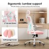 FURNIinspire Task and Office Chairs,  Office Chair, Home Office Desk Chair with Headrest, Pink, 23.43"*23.43"*56.69" - 3 of 4