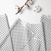 Bacati - Black on White background Pin Dots 100 percent Cotton Universal Baby US Standard Crib or Toddler Bed Fitted Sheet - 2 of 4