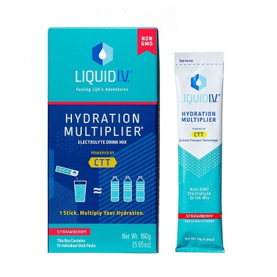 Liquid I.V. Hydration Multiplier - Strawberry - 10ct/0.56oz