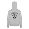 Everyday Kids Sports Collection Soccer Zip Up Hoodie – Vintage Sketch Graphic Sweatshirt - 4 of 4