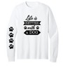 Collections Etc Life is Better With a Dog Long Sleeve Graphic T-Shirt - 3 of 4