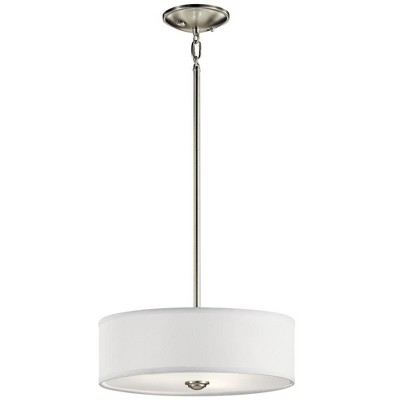 Shailene 14" Brushed Nickel Drum Ceiling Light