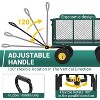Heavy Duty 1100 LBS Steel Garden Cart, 3 in 1 Pullable Garden Wagon, Folding Utility Wagon w/Removable Sides & 10" Wheels for Farm, Yard - 4 of 4