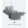 Recliner Chair, 360° Manual Rocker Swivel Recliner for Adults, with Side Pockets and Cup Holders, for Living Room, Bedroom - 3 of 4