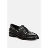 Oglavia Studs Embellished Leather Loafers Women - 2 of 4