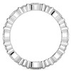 Pompeii3 1Ct Marquise & Round Diamond Eternity Wedding Stackable Ring 14k Gold Lab Created - 3 of 4