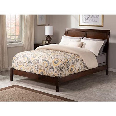 AFI Furnishings Portland Full Traditional Bed with Open Footboard and Turbo Charger in Walnut
