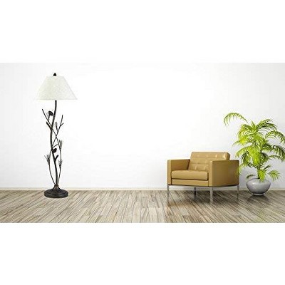Willow Bronze 60" Iron Floor Lamp with 3-Way Switch
