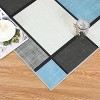 Acekool Washable Runner Rug 4x6: Non-Slip Geometric Carpet for Hallway, Living Room – Dark Blue, Foldable & Fast-Drying - 4 of 4