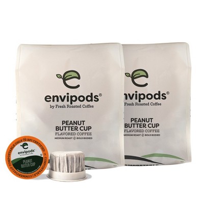 Fresh Roasted Coffee - Peanut Butter Cup Flavored Coffee - 24CT envipods