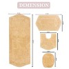 Waterford Collection Tufted Bath Rug, Extra Soft and Absorbent, Non-Slip Bath Mats, Machine Washable bath rugs for Bathroom, 4 Piece Set, Yellow - 3 of 4