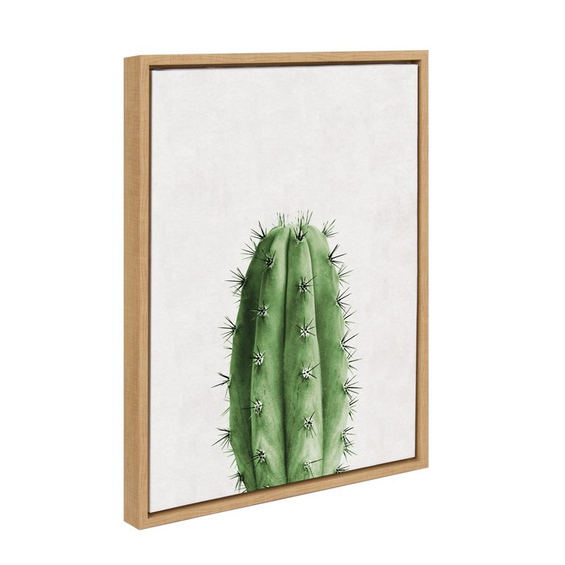 18&#34; x 24&#34; Sylvie Home Cactus Framed Canvas by Simon Te Tai Natural - Kate and Laurel, 3 of 7