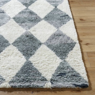 Ivory and Sage Wool Handmade Tufted 8' x 10' Area Rug