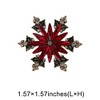 Unique Bargains Christmas Brooches HC0154 Alloy Dripping Wax Red 1.57"x1.57" 1 Pc - 3 of 4