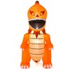 Costway 8FT Halloween Inflatable Pumpkin Head Dinosaur Blow Up with LED Lights - 2 of 4