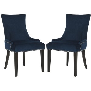 Lester 19" H Dining Chair With Nail Head Trim (Set of 2) - MCR4709 - Safavieh Couture - 1 of 4