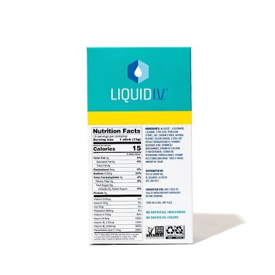 Liquid I.V. Sugar Free Hydration Multiplier Vegan Powder Electrolyte Supplements - Rainbow Sherbert - 0.45oz/10ct_3