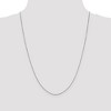 Black Bow Jewelry 0.9mm 10k White Gold Diamond Cut Cable Chain Necklace - 2 of 4
