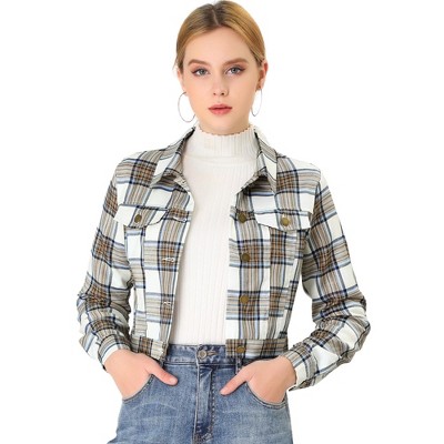 Honor The Gift Women's Flannel Crop Jacket