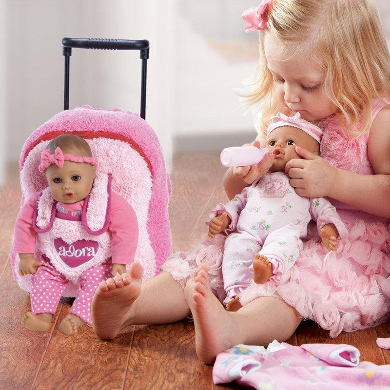 Adora Playtime Collection Pink 13 Soft Baby Doll with Bottle, 5 of 6