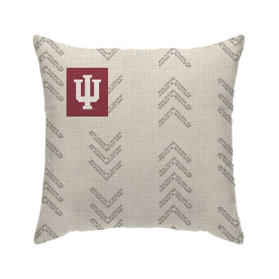 NCAA Indiana Hoosiers Wordmark Decorative Throw Pillow