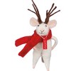 Primitives by Kathy 4" Reindeer Mouse Critter Holiday Decor Ornament or Village Figure - 3 of 3