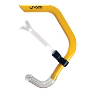 FINIS Freestyle Center-Mount Swimming Snorkel , Yellow, Adult - 1 of 4