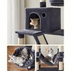 Feandrea 66.1/81.1"H Cat Tree Cat Tower for Indoor Cats, Plush Multi-Level Cat Condo with Scratching Posts, Perches, Caves, Hammock - 4 of 4