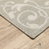 Paloma Floral Center Medallion Patio Rug Gray/Ivory - Captiv8e Designs - 2 of 4
