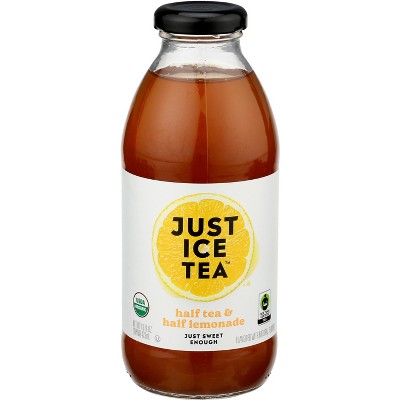 Just Ice Tea Tea Half Half Lemonade Organic -16 fl oz