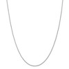 Black Bow Jewelry 1.5mm, 14k White Gold, Solid Parisian Wheat Chain Necklace - 3 of 4