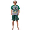 Harry Potter Hogwarts Men's Short Sleeve Shirt And Short PJ Pajama Set - 2 of 4