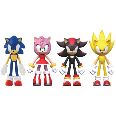 FleXfigs: Sonic The Hedgehog Series 2 - 4 Character Pack -Ages 3+