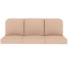 Covers&All Outdoor Seat / Back Cushion Three Seater, Durable Olefin Fabric, 24 in Lx 22 in W x 5 in Thick - 2 of 4