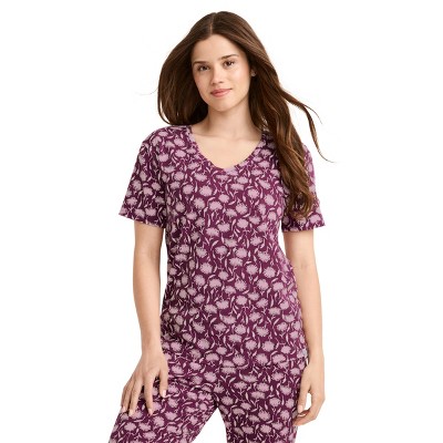 Jockey Women's Organic Cotton Stretch Short Sleeve Top
