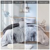 Gulches 4 PCS King/Cal King Watercolor Tie Dye Printed Comforter Set with Throw Pillow - 2 of 4
