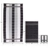 Lavish Home 6PC Cotton Bath Towel Set, Charcoal - 4 of 4
