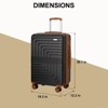 Hykolity 30" Checked Luggage Expandable Hardshell Suitcase Spinner Wheels Lightweight Airline Approved Hardside Luggage Scratch-Resistant - 4 of 4