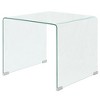 vidaXL Modern Clear Coffee Table - Tempered Safety Glass Table - Compact Furniture Suitable for Living Room or Bedroom - 19.5"x19.7"x17.7" - 2 of 4