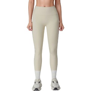 Anna-Kaci Active Women's Contoured Seam Activewear Leggings with Stretch Fit and Full Length - 1 of 4
