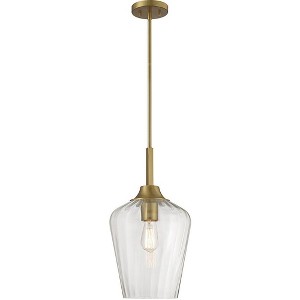 Savoy House Carlton 1 - Light Pendant in  Warm Brass - 1 of 3