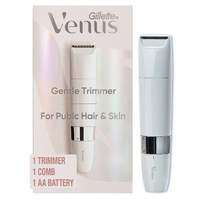 Venus for Pubic Hair &#38; Skin Gentle Trimmer + 1 Attachment Comb - 2pk