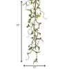 Sullivans Artificial Leaf & Twig Garland 72"L Green - 4 of 4