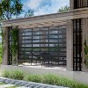 MAYEERTY Harold Wide One Narrow Two Venetian Blind Black Galvanized Steel Screen Outdoor and Indoor Divider for Balcony Garden Room Divider - 3 of 4
