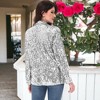 Anna-Kaci Women's Glitter Long Sleeve Open Front Sparkle Party Blazer Jacket - 2 of 4