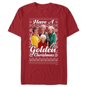 Men's The Golden Girls Ugly Christmas Portrait T-Shirt - 1 of 4