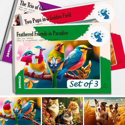 QUOKKA 13-35 Pieces Dementia Jigsaw Puzzles for Elderly - Alzheimers Activities for Seniors
